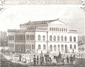 Landestheater Coburg - Historische Zeichnung