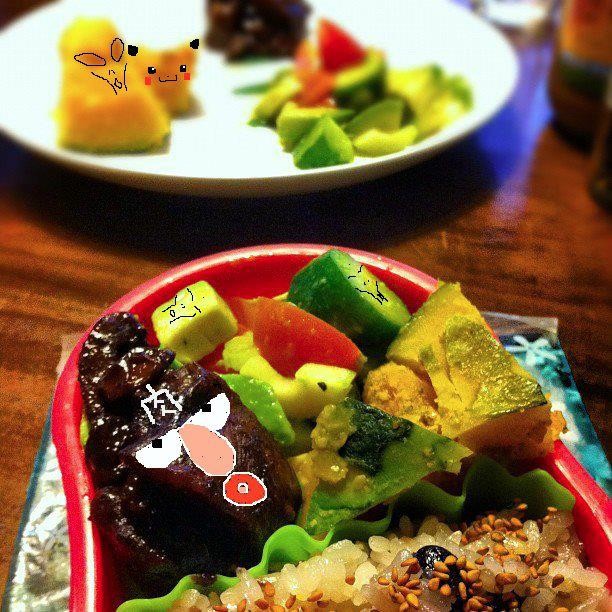 美奈子さんのお弁当で遊ぼうのコーナー、本日は バレンタインデースペシャルね！　あはは。 【制作日／2012年2月14日】