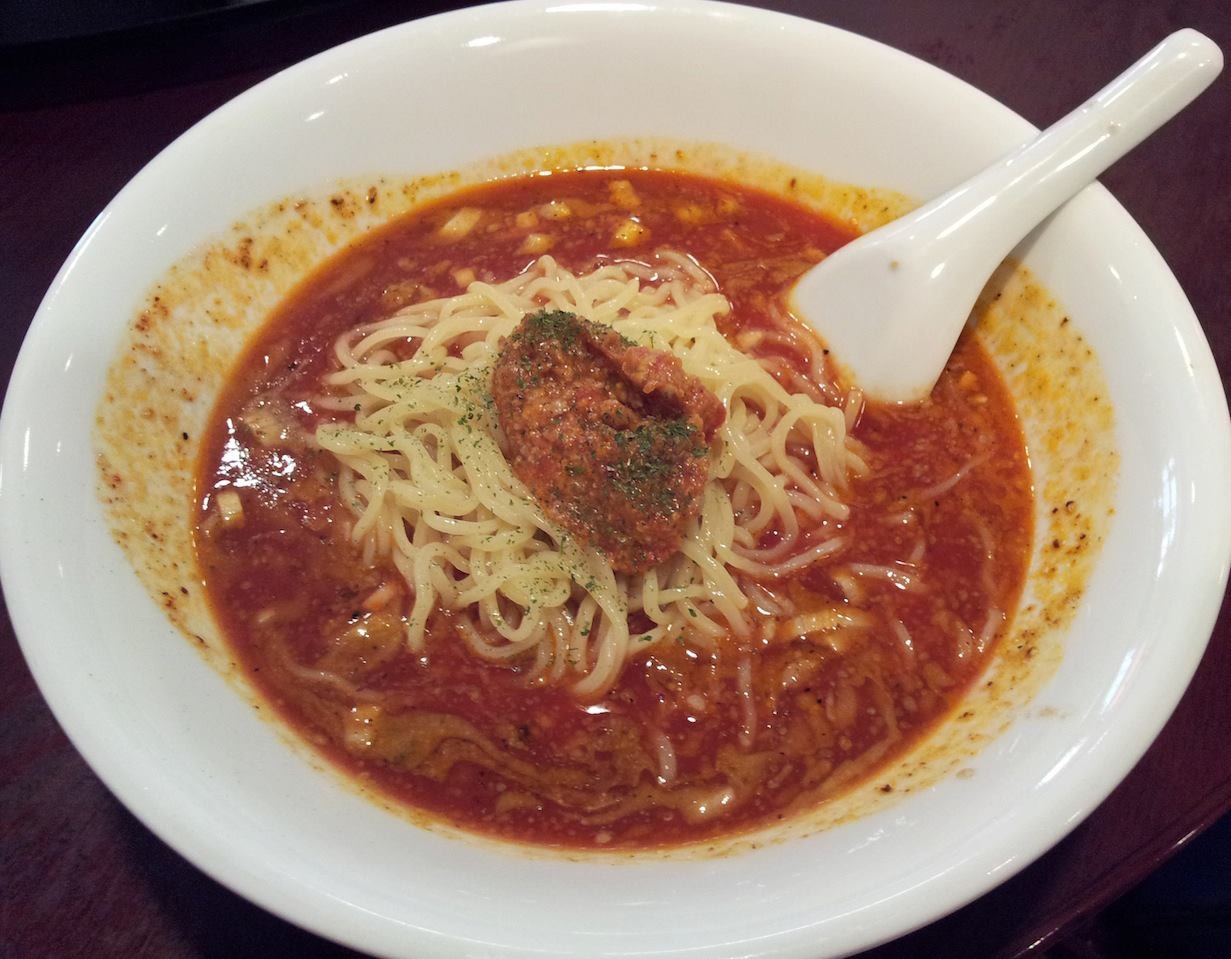 エビちゃんシリーズが飽きますたので、和平飯店の冷やしトマトタンタン麺にすますたよ。　【2013年8月30日】