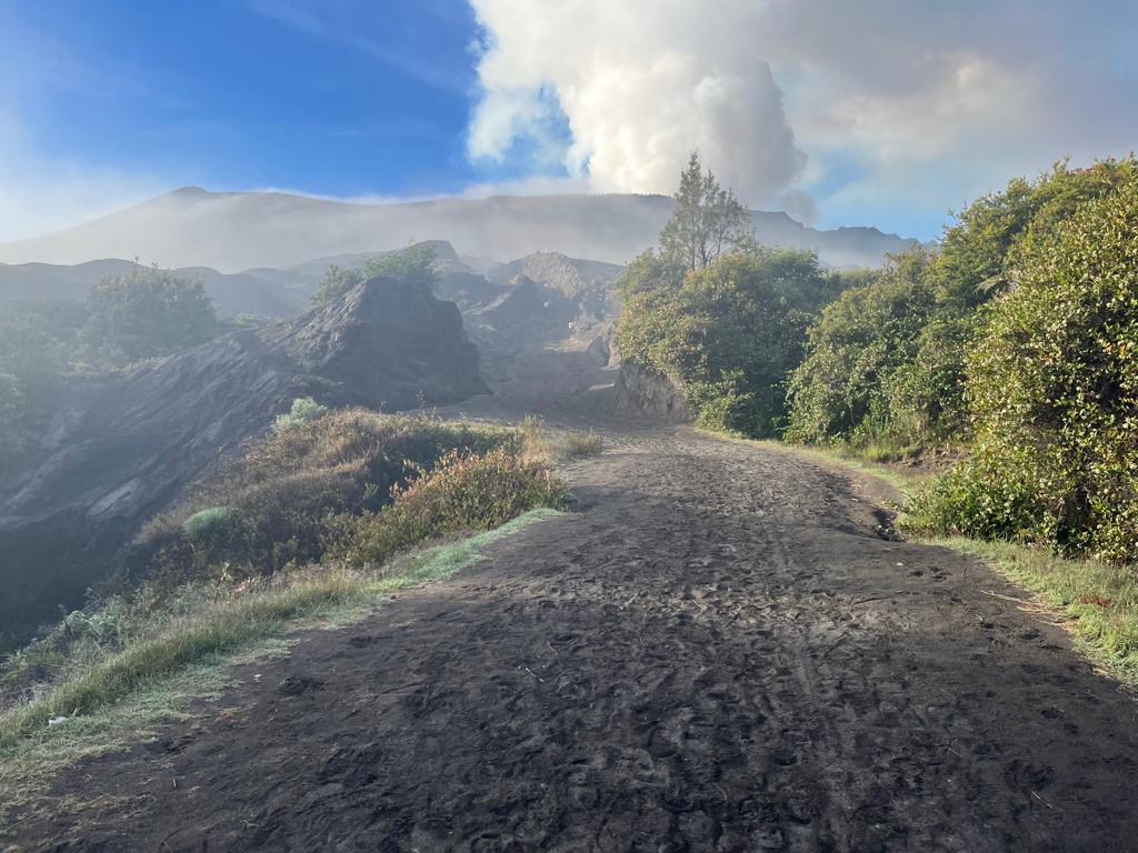 De klim naar de Bromo