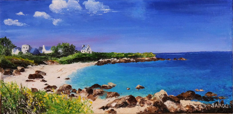 Petite plage bretonne - 40x20 cm - SKOMBM5R42 - Indisponible
