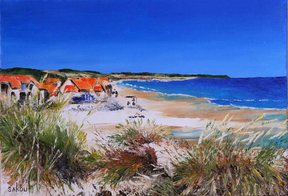 Petite plage côte d'Opale - 55x38 cm - SKOMBM6P10 - Disponible