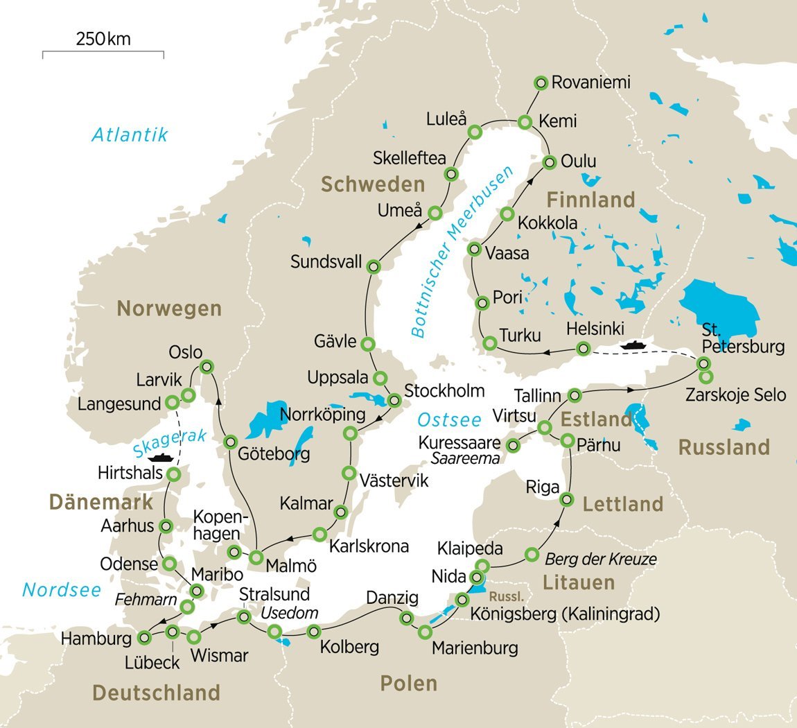 ZEIT-Reise 2021: Mit dem Bus rund um die Ostsee