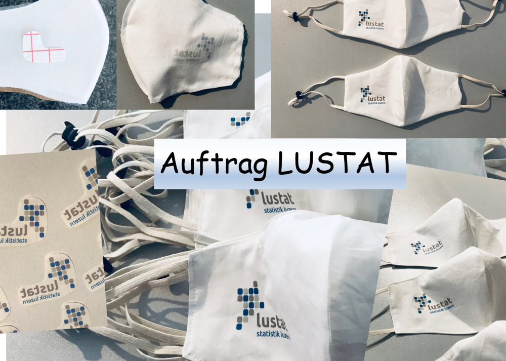 2-lagige Maske mit Kordelstopper 