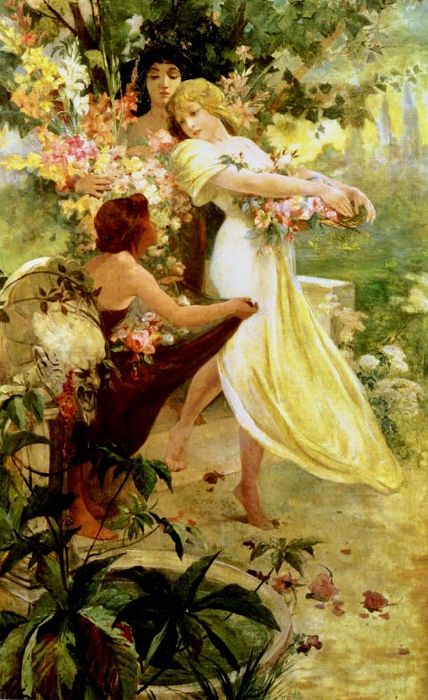 Alfons Mucha, Spirit of spring, 1894