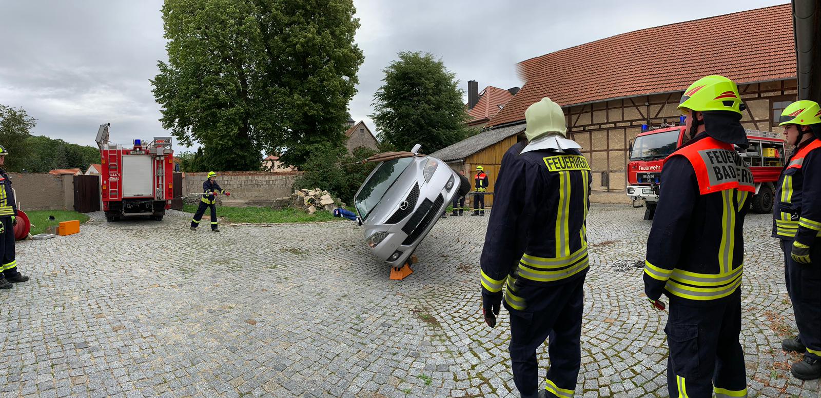 Mit dem Greifzug wurde der PKW umgedreht