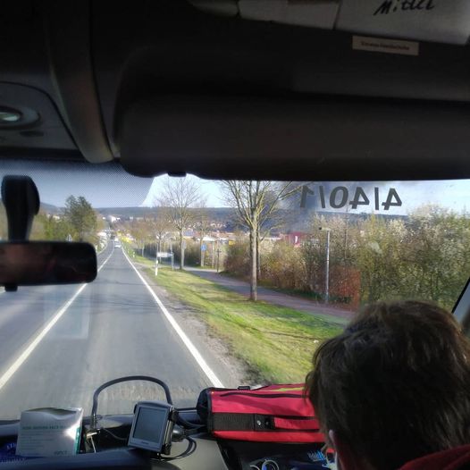 Schon auf Anfahrt war die Rauchsäule deutlich zu sehen.