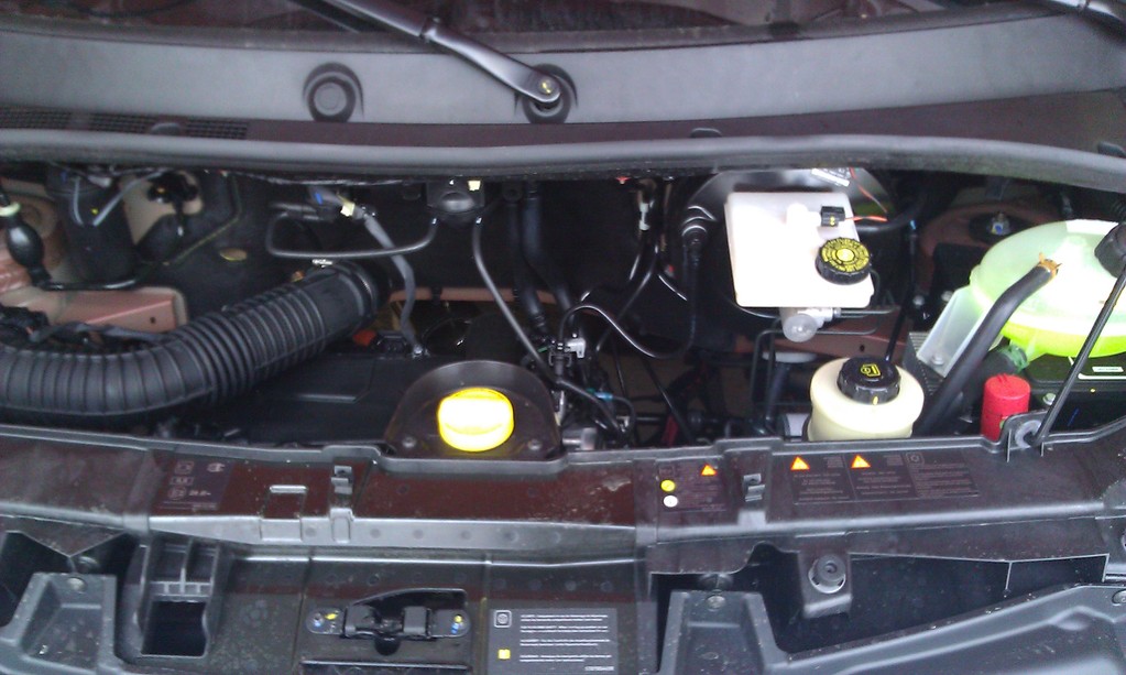 Blick in den Motorraum