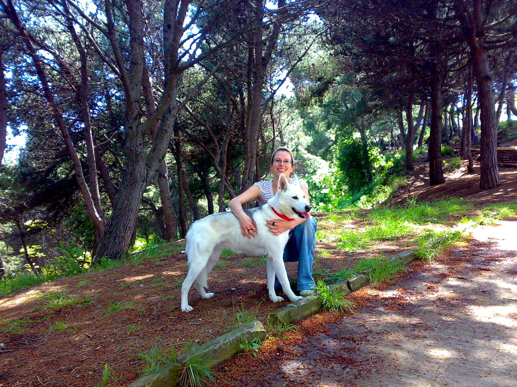 Michelle und Luna auf Montjuic.