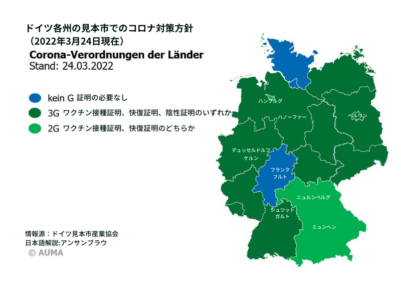 ドイツ見本市コロナ関連規制　緩和し始めました！