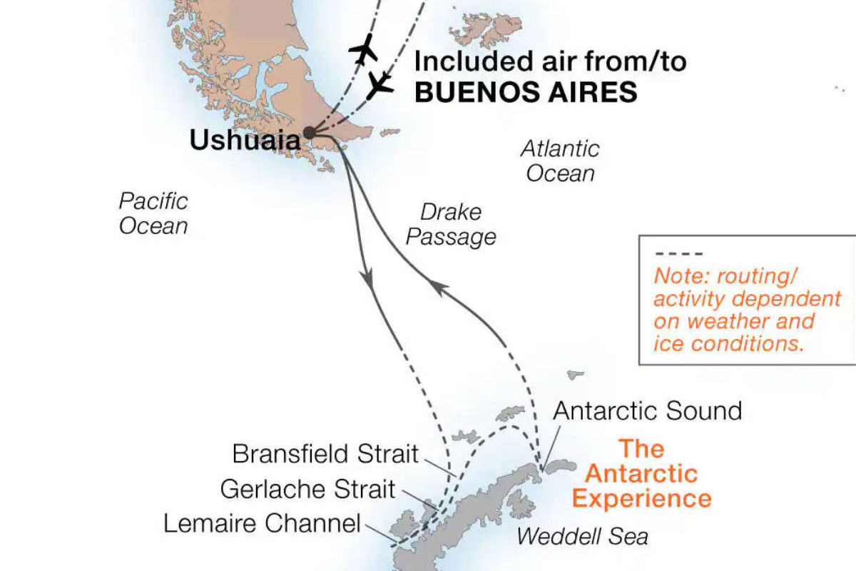 Antarktis-Rundreise von Buenos Aires