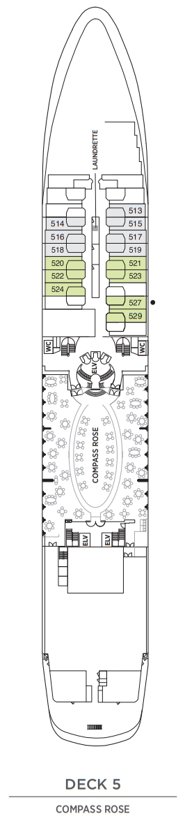 Regent Seven Seas Navigator Deckplan Deck 5