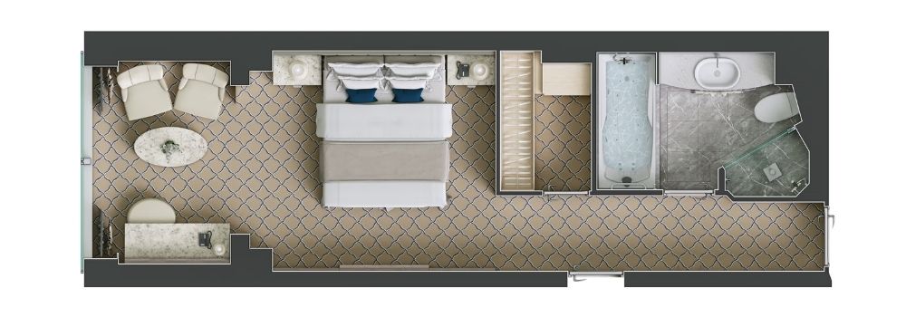 Silversea Silver Spirit Panorama Suite Grundriss