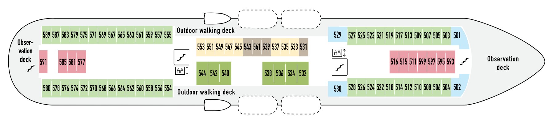Hurtigruten MS Finnmarken Deckplan Deck 5