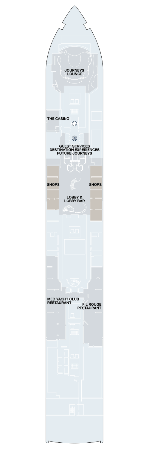 Deckplan der EXPLORA III - Deck 4