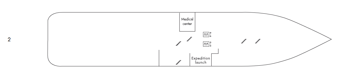 MS Fram Deckplan Deck 2