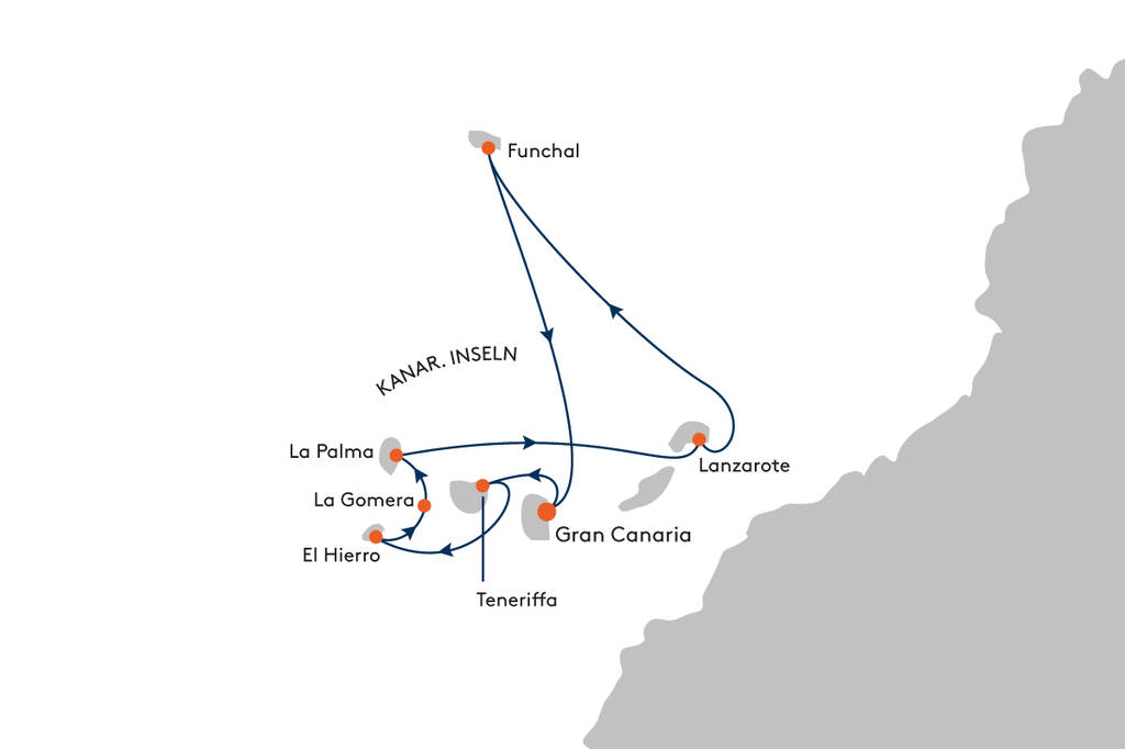 MS EUROPA - von Gran Canaria nach Gran Canaria Reise EUR2604 03.03.2026 - 13.03.2026 (10 Tage)