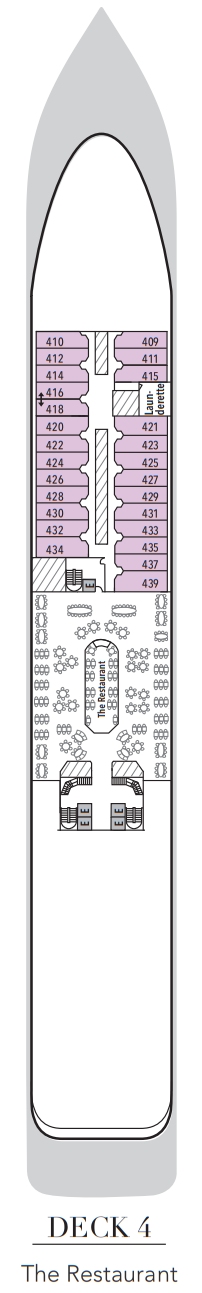 Silversea Silver Whisper Deckplan Deck 4