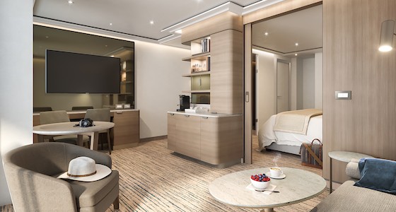 Luxuriöse Suite auf der Silver Nova