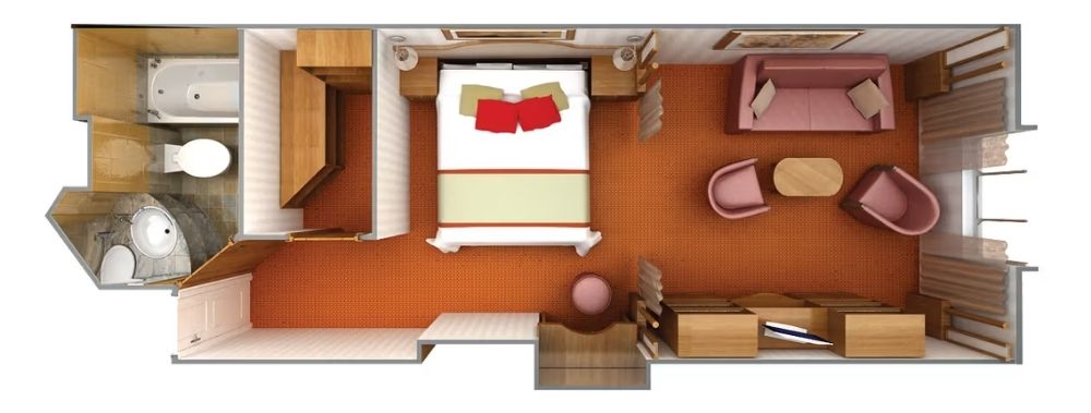Silversea Silver Cloud Vista Suite Grundriss