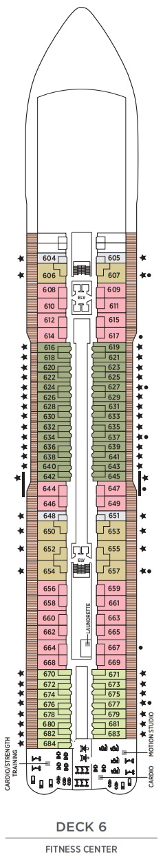 Regent Seven Seas Explorer Deckplan Deck 6