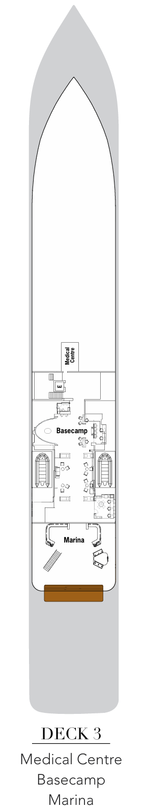 Silversea Silver Origin Deckplan Deck 3