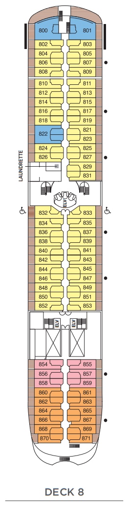 Regent Seven Seas Navigator Deckplan Deck 8
