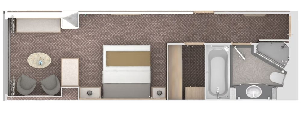 Silversea Silver Dawn Panorama Suite Grundriss