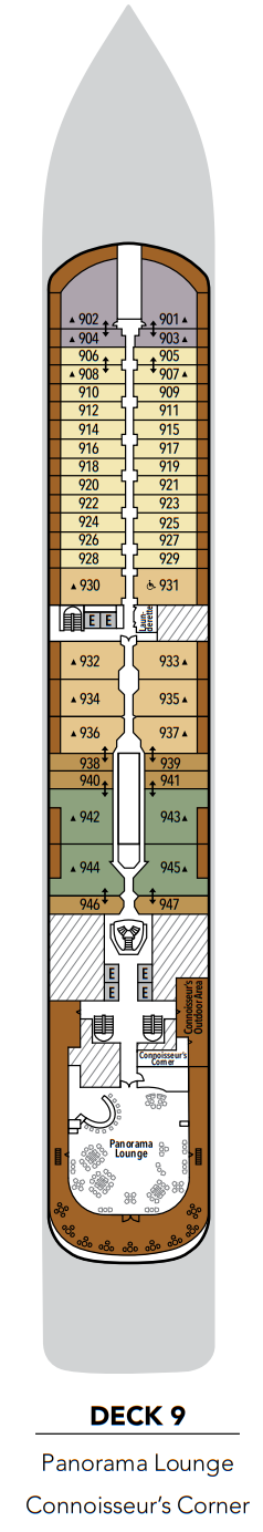 Silversea Silver Dawn Deckplan Deck 9