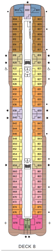 Regent Seven Seas Explorer Deckplan Deck 8