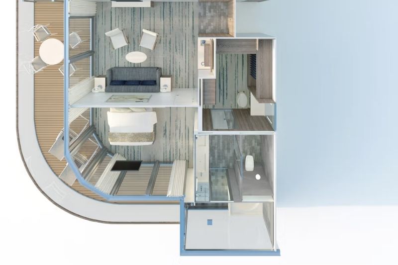 Silversea Silver Origin Royal Suite Grundriss