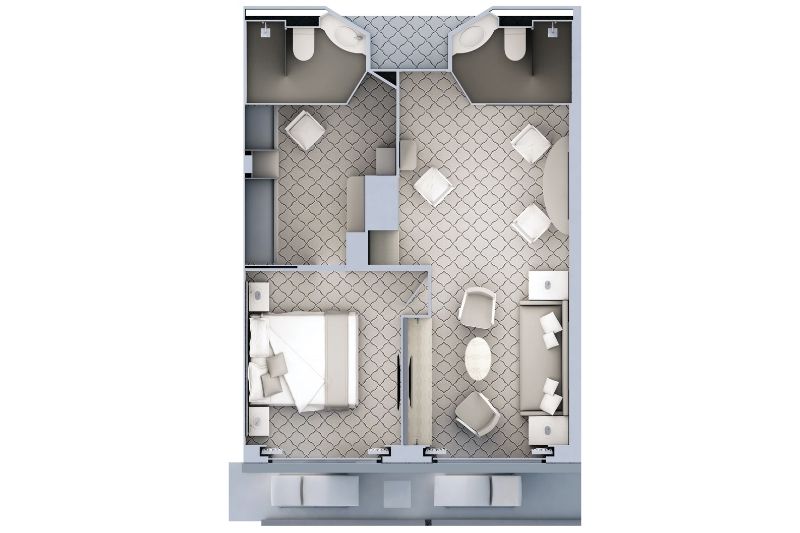 Silversea Silver Cloud Silver Suite Grundriss