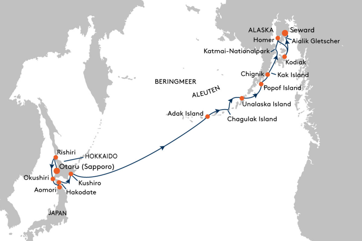 Alaska und Japan