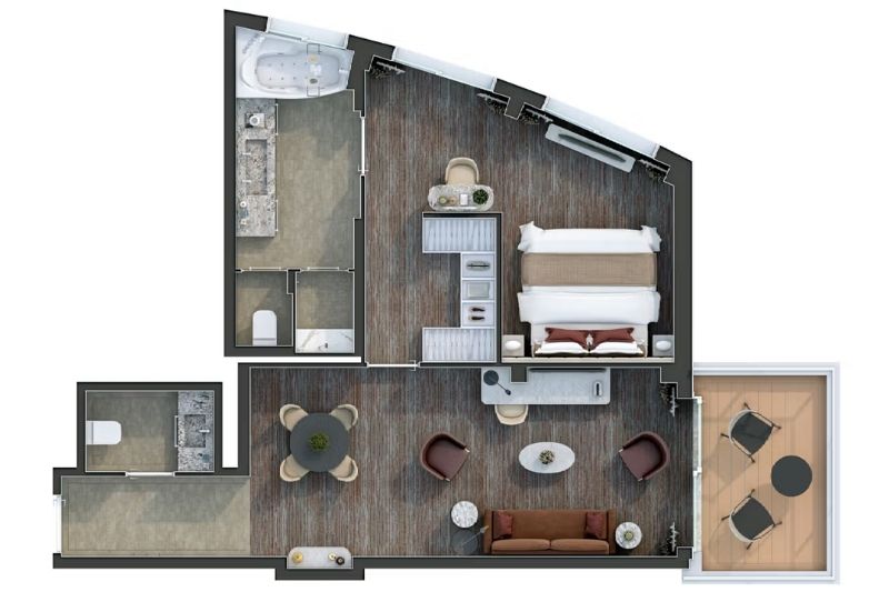 Silversea Silver Nova Junior Grand Suite Grundriss