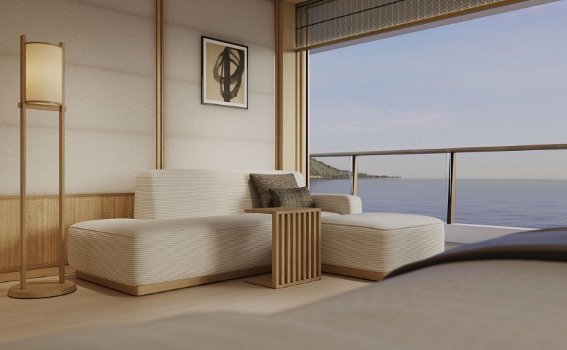 Aman at Sea Amangati Signature Suite Wohnbereich Couchen