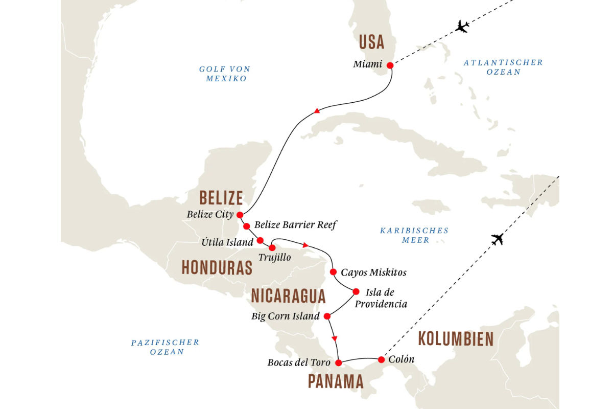 Mittelamerika und Karibik – versteckte Inselparadiese