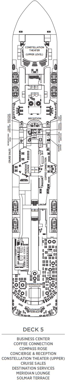 Regent Seven Seas Prestige Deckplan Deck 5
