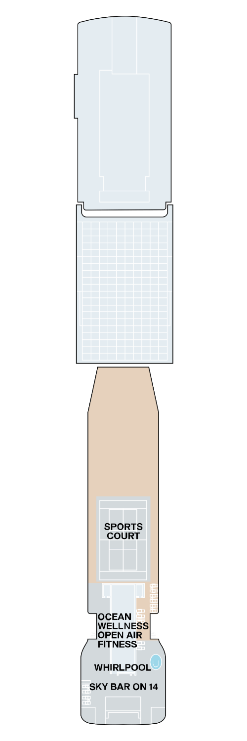 Deckplan der EXPLORA III - Deck 13