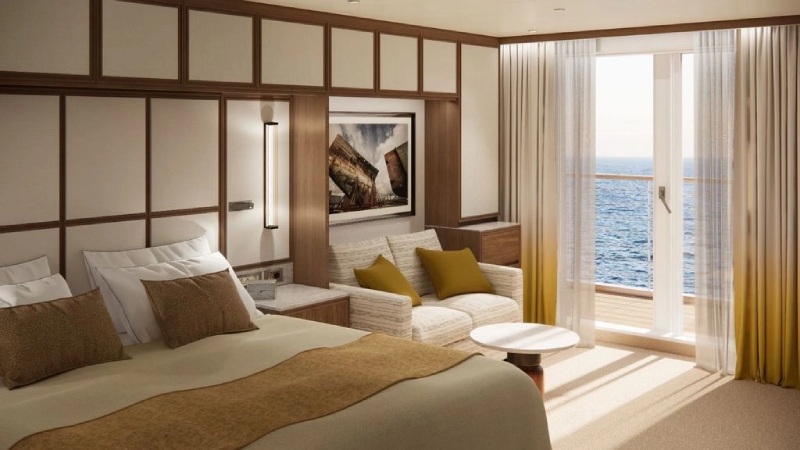 Crystal Grace Gästezimmer mit Veranda Doppelbett, Meerblick