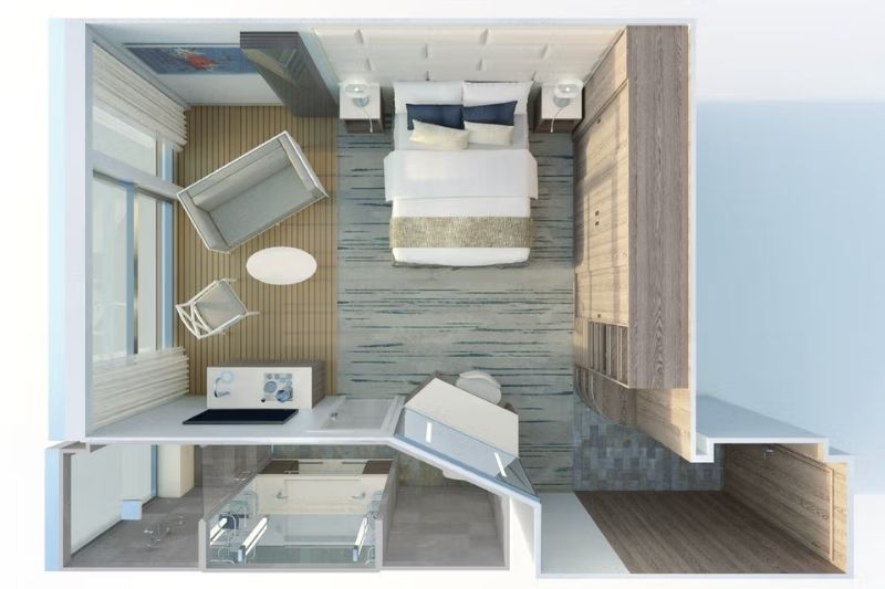 Silversea Silver Origin Medaillon Suite Grundriss