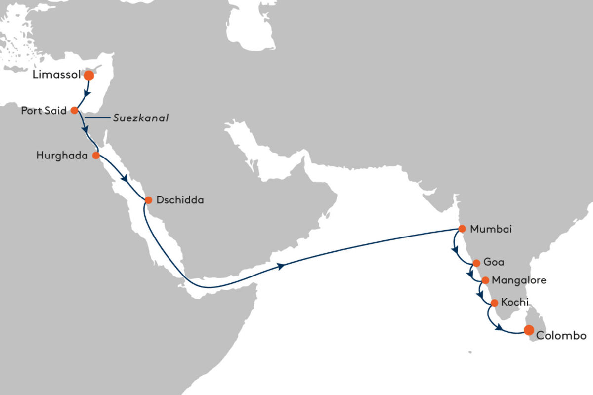 Ägypten, Saudi Arabien und Indien