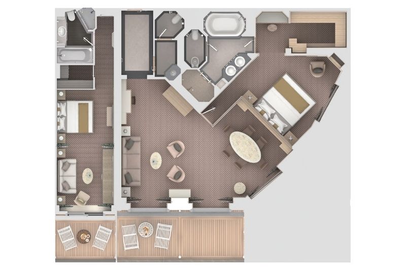Silversea Silver Moon Royal Suite Grundriss