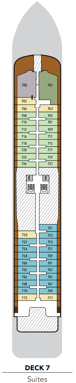 Silversea Silver Endeavour Deckplan Deck 7