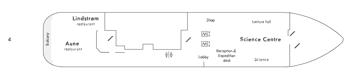 MS Fram Deckplan Deck 4