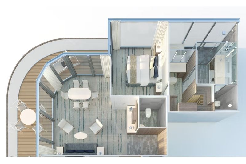 Silversea Silver Origin Grand Suite Grundriss