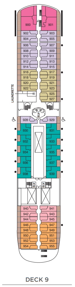 Regent Seven Seas Navigator Deckplan Deck 9