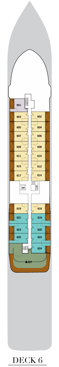 Silversea Silver Origin Deckplan Deck 6