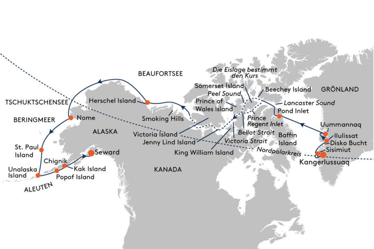 Expedition Nordwestpassage (Ost-West-Route)