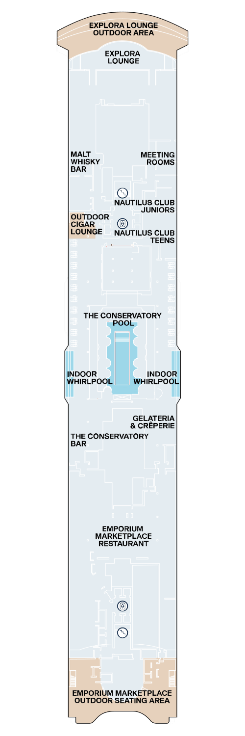 Deckplan der EXPLORA III - Deck 11