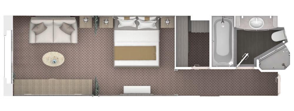 Silversea Silver Dawn Vista Suite Grundriss